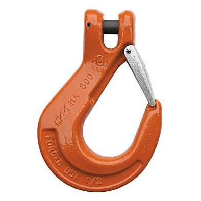 Clevlok Sling Hook with Latch - Grade 100 - 6 mm - 9/32 Inch - 4,300 Pound Safe Working Load