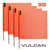 VULCAN Safety Flag with Dowel - Bright Orange - Jersey Mesh Construction - 18 Inch x 18 Inch - 4 Pack