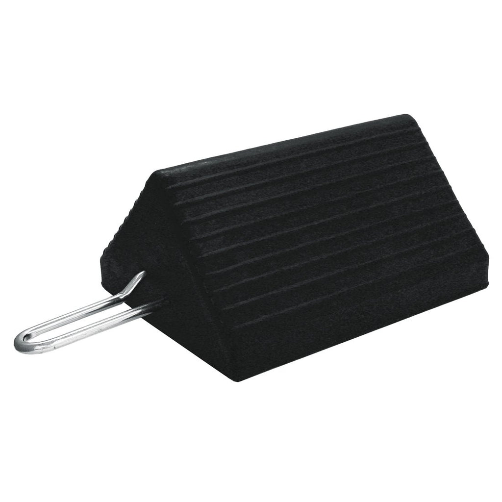 Rubber Wheel Chock with Steel Handle