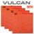 VULCAN Safety Flag with Wire Loop -  Bright Orange - Vinyl Coated Polyester Construction - 18 Inch x 18 Inch - 4 Pack