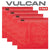 VULCAN Safety Flag with Wire Loop - Bright Red - Vinyl Coated Polyester Construction - 18 Inch x 18 Inch - 4 Pack