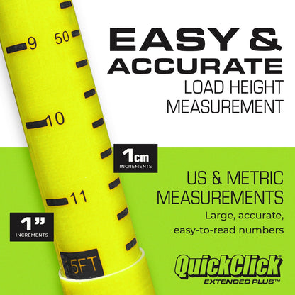 QuickClick Extended Plus™ Load Height Measuring Stick – Measures Up To 20 Feet – Measure Your Load Before You Hit The Road™