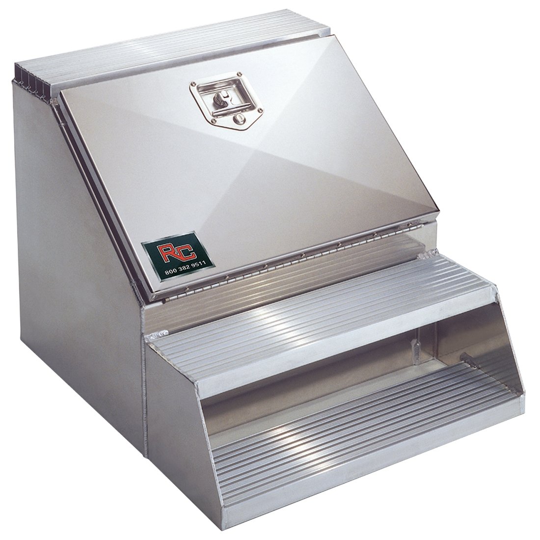 Aluminum Step Toolbox with S/S Door - 12 x 24 x 28