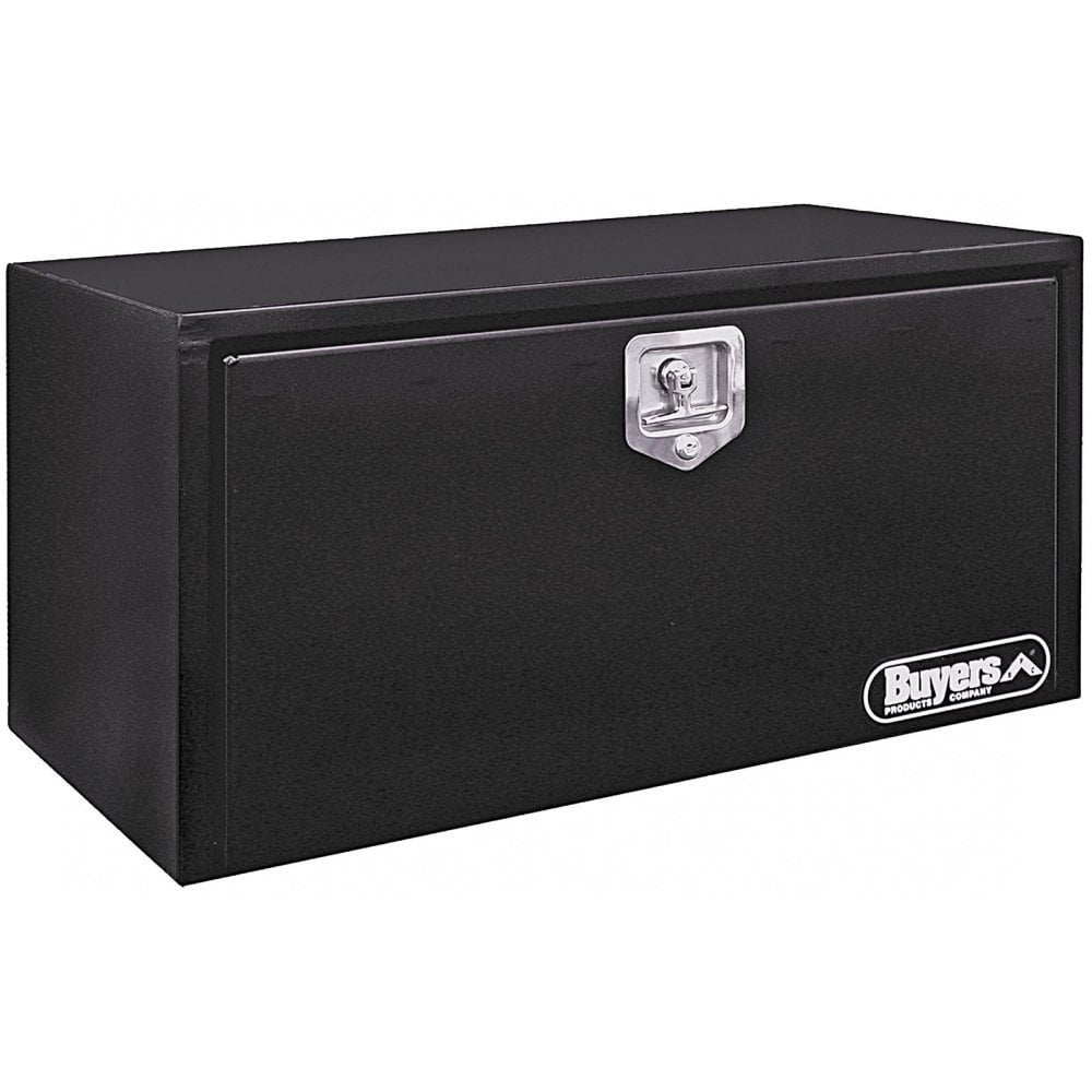 Black Steel Toolbox - One Door - One Latch - 18"H x 18"D x 36"L