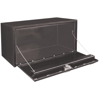 Black Steel Toolbox - One Door - One Latch - 18"H x 18"D x 36"L