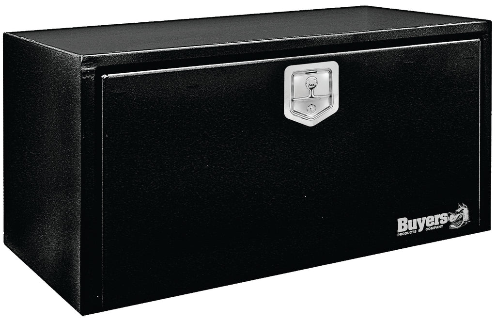 Black Steel Toolbox - One Door - One Latch - 18"H x 18"D x 36"L