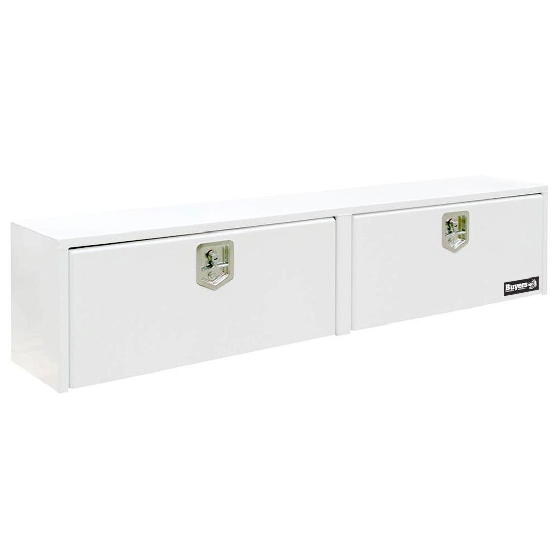 White Steel Double-Door Underbody Toolbox - 13"D x 16"H x 72"L