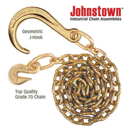 Johnstown Tow Chains - Forged Sport J-Hook - Grade 70