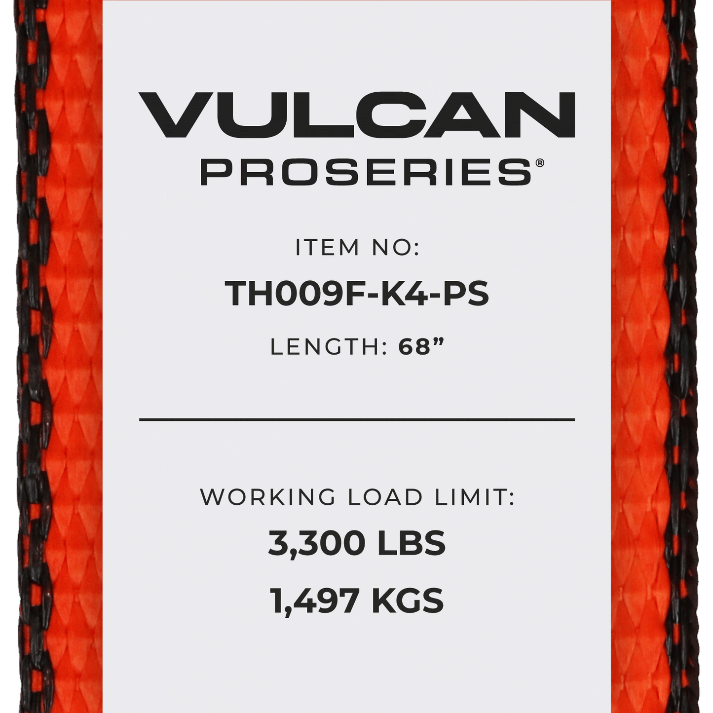 VULCAN Car Tie Down with Flat Hooks - Flat Bed Side Rail - 3,300 Pound Safe Working Load