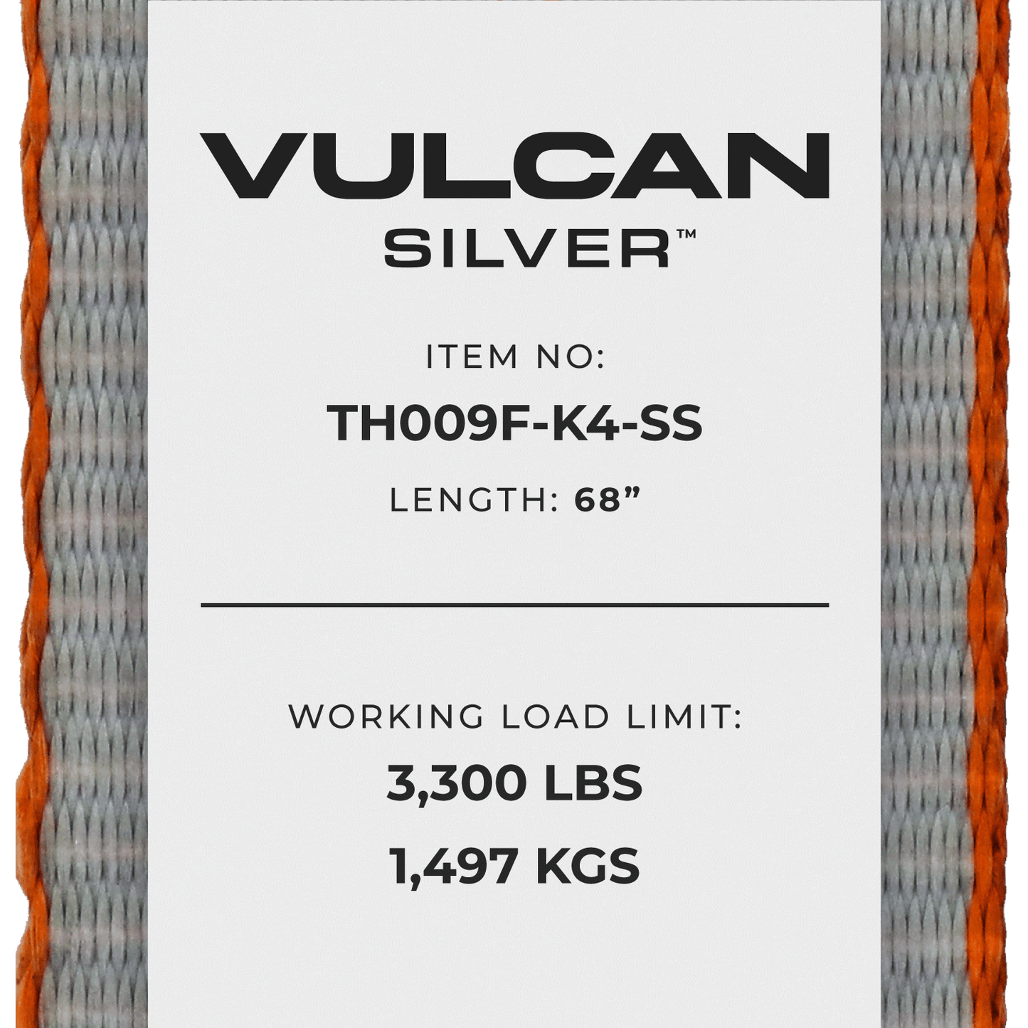 VULCAN Car Tie Down with Flat Hooks - Flat Bed Side Rail - 3,300 Pound Safe Working Load