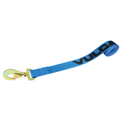 VULCAN Wheel Dolly Tire Harness - Twisted Snap Hook - 84 Inch - Blue - 3,300 Pound Safe Working Load