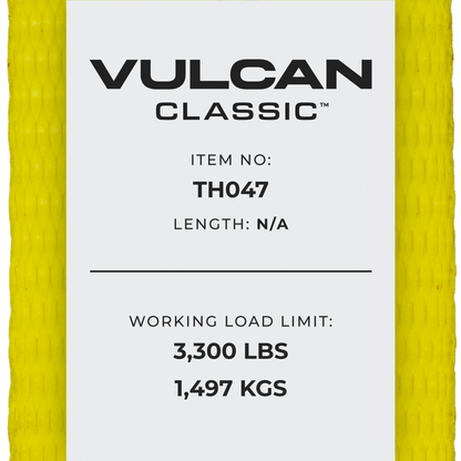 VULCAN Car Tie Downs - Snap Hook - Adjustable Loop - 3,300 Pound Safe Working Load