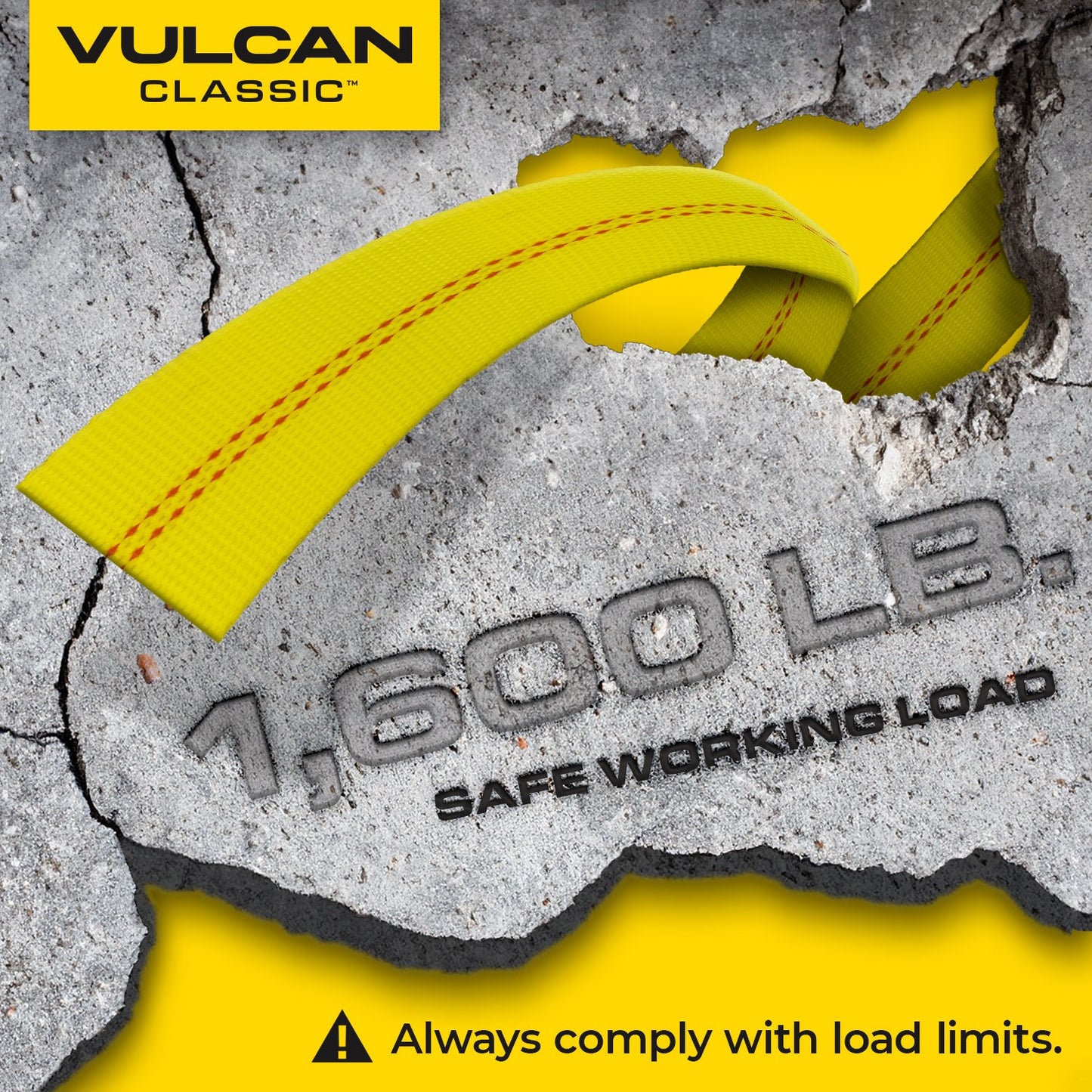 VULCAN Autohauler Car Tie Down with J Hooks - Sliding Idler 3-Cleat - 120 Inch - 1,600 Pound Safe Working Load