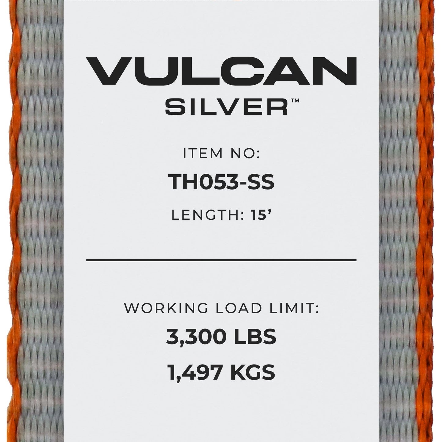 VULCAN 8-Point Roll Back Vehicle Tie Down Kit with Chain Tails on Both Ends - Set of 4 - Silver Series