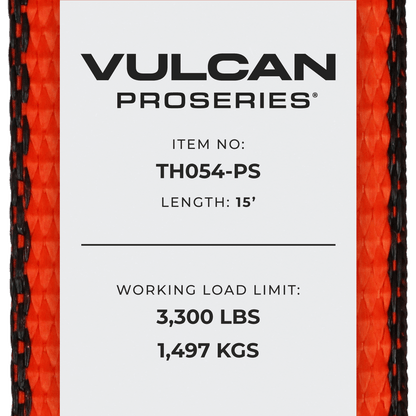 VULCAN 8-Point Roll Back Vehicle Tie Down Kit with Snap Hooks On Both Ends