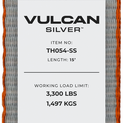 VULCAN 8-Point Roll Back Vehicle Tie Down Kit with Snap Hooks On Both Ends