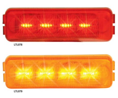 LED Marker Light 4 Inch x 1.5 Inch - Red