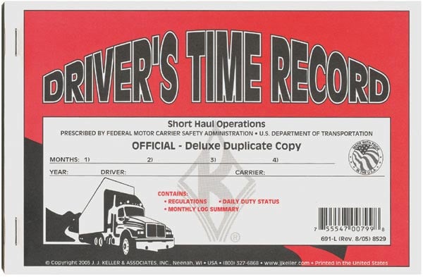 Driver Exemption Log Duplicate Forms - Short Haul