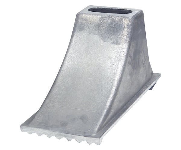 Small Aluminum Chock - 7 Inch H x 6 Inch W x 12 Inch D