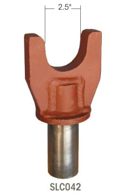 Axle Fork Short Style 2.5 Inch Diameter For Round Axles