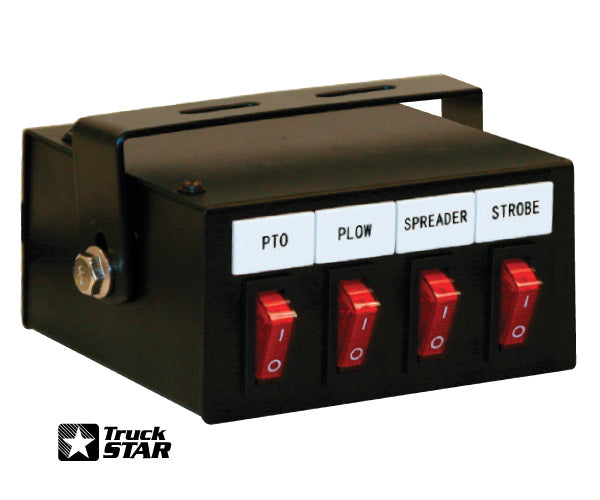 Four Function Illuminated Rocker Switch Box