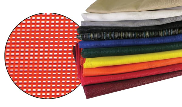 Heavy Duty Vinyl Coated Mesh Tarp - Red - 8 Foot x 12 Foot