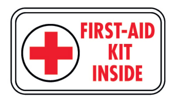 First Aid Kit Inside Decal