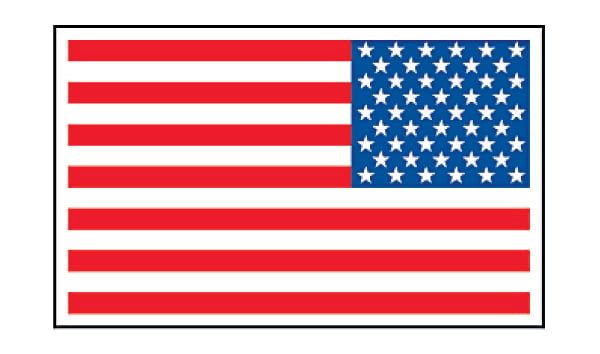 U.S. Flag Decal - Left