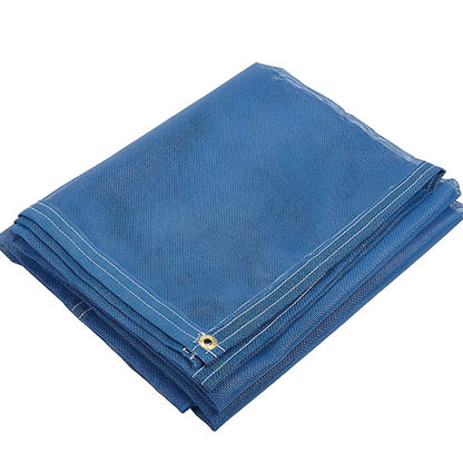 Heavy Duty Vinyl Coated Mesh Tarp - Blue 6 Foot x 8 Foot