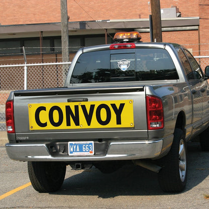 Convoy Banner 12 Inch x 48 Inch For Escort Vehicles - Solid