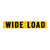 VULCAN Wide Load Sign For Trucks and Trailers - Hinged Aluminum - 12 Inch x 72 Inch