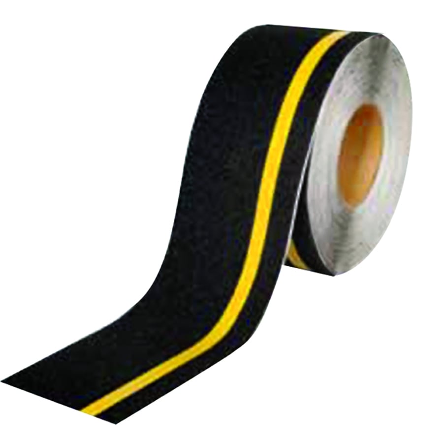 Traction Tape Withyellow Stripe - 4 Inch x 40 Foot Roll