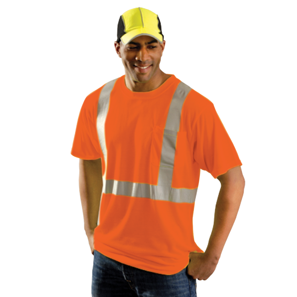 Reflective Wicking T-Shirt Ansi Class 2 Orange - XL