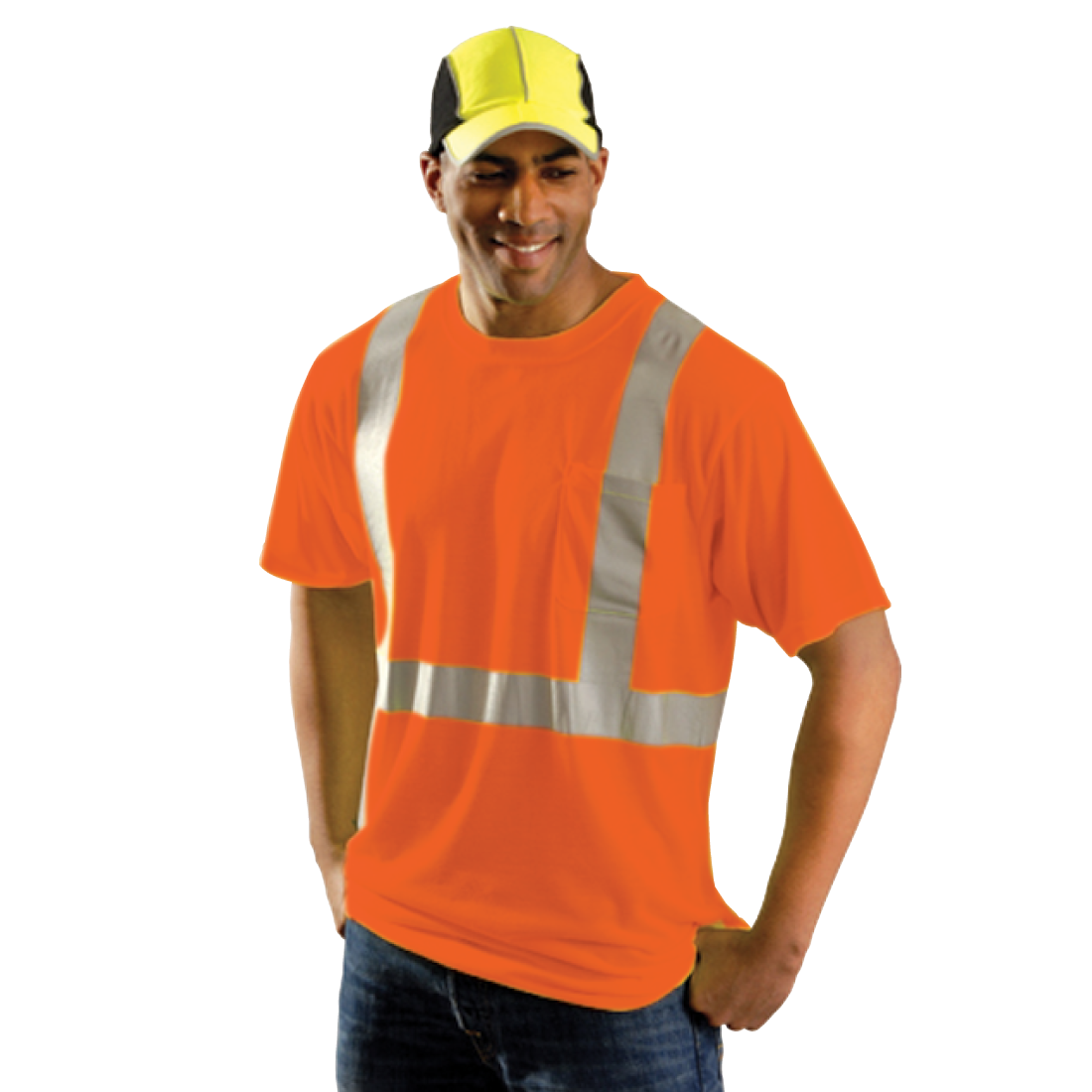 Reflective Wicking T-Shirt Ansi Class 2 Orange - XL