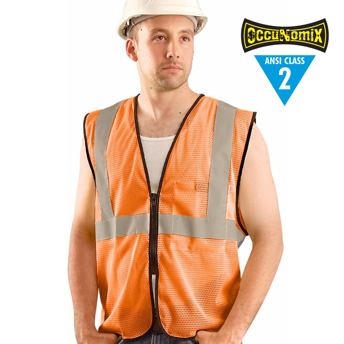 Class 2 Mesh Vest - Orange 2X/3X