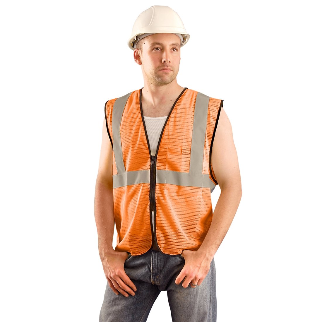 Class 2 Mesh Vest - Orange 2X/3X