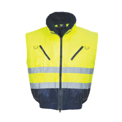 High Visibility 3-In-1 Pilot Jacket - Lime - 3X