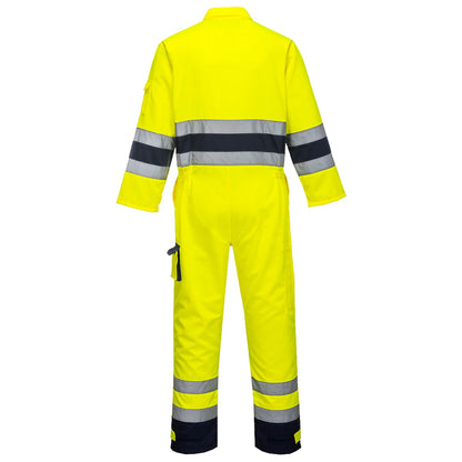 Portwest Nantes Hi-Vis Coverall Yellow/Navy - XXL