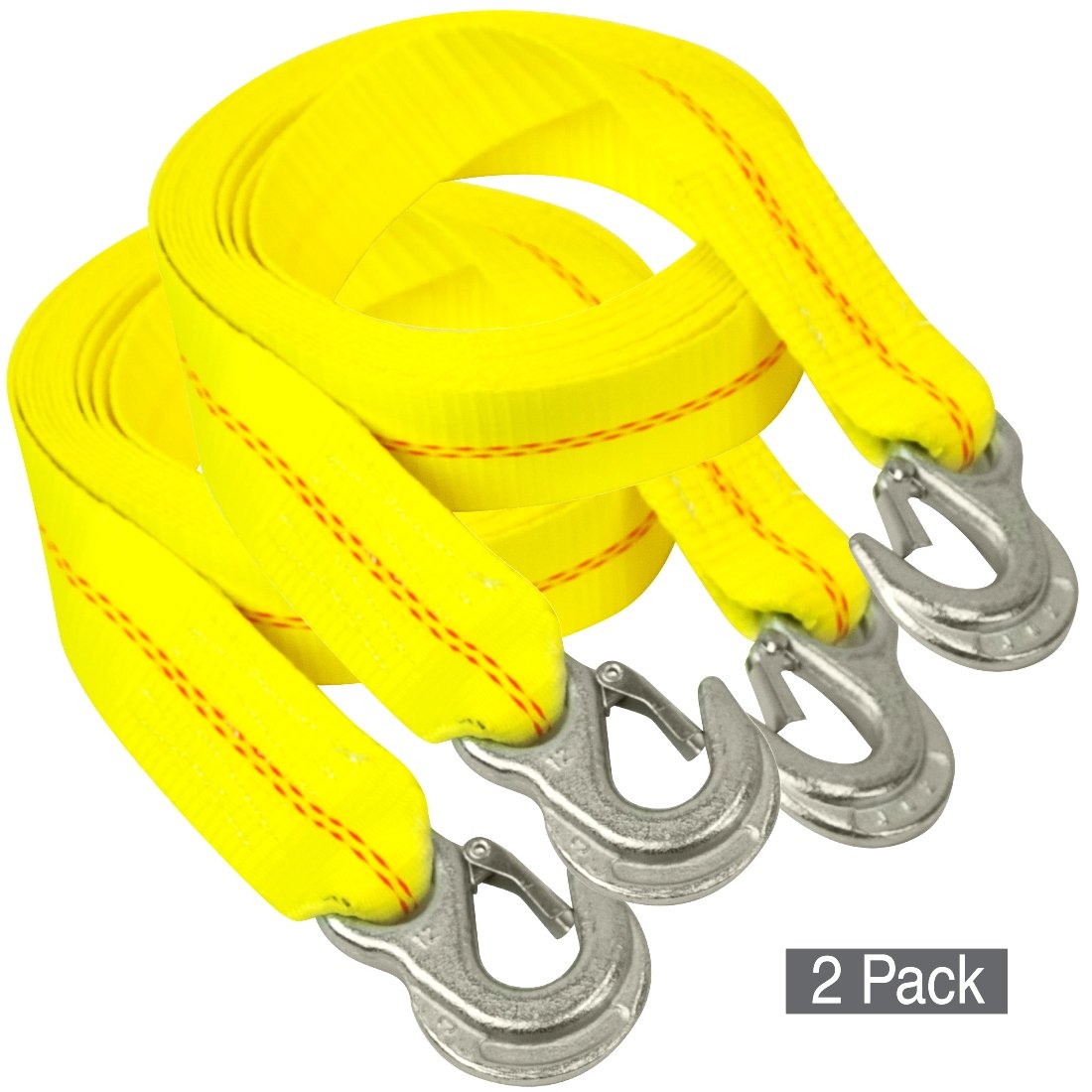 VULCAN Light Duty Tow Straps With Hooks