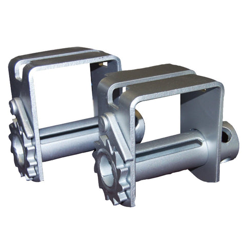 4 Inch Double-L Storable Slider X-Treme Zinc Winch - 4.875 Inch W x 6 Inch D