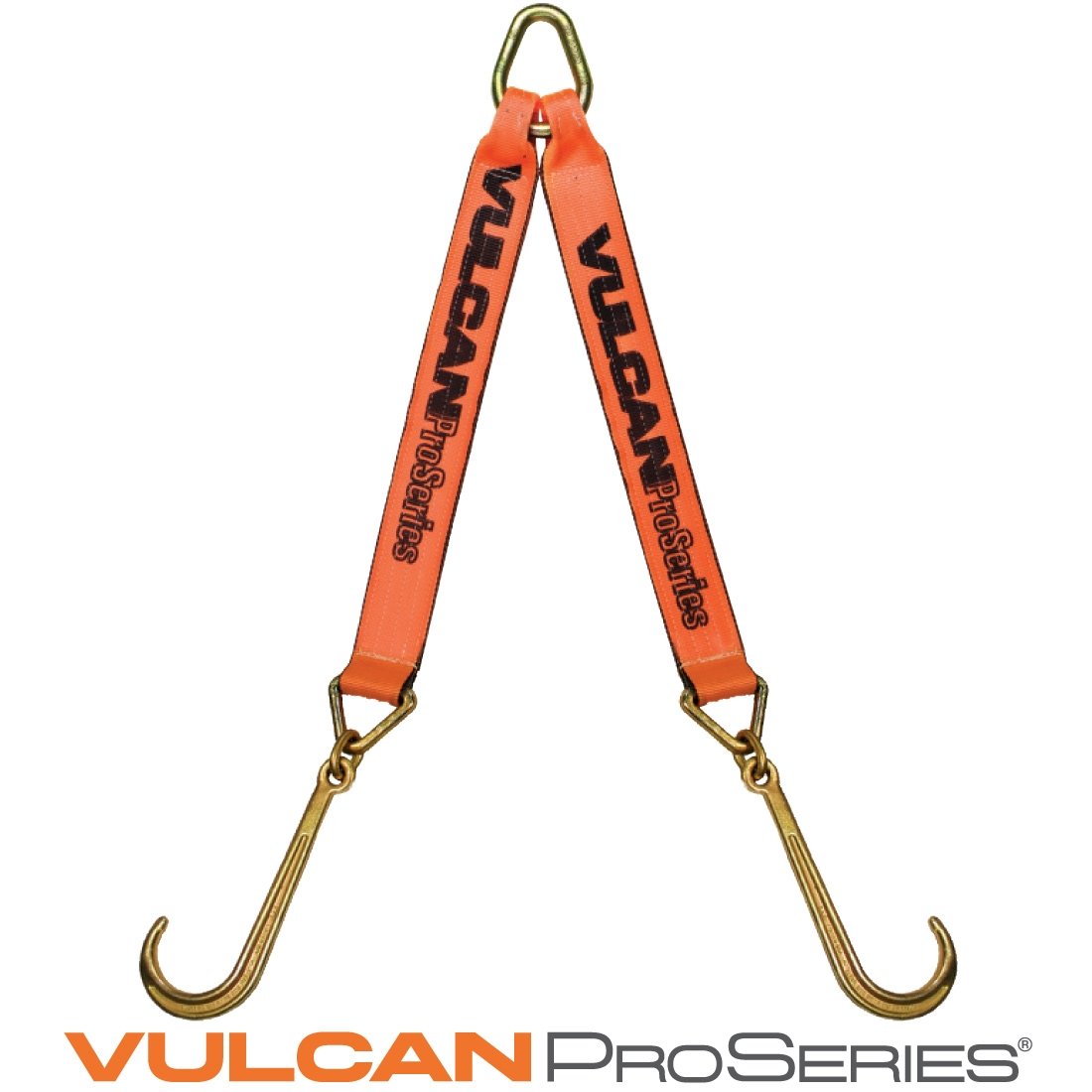 VULCAN Web Bridle with Forged 15 Inch J Hooks - 54 Inch - 4700 Pound Safe Working Load