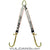 VULCAN Web Bridle with Forged Long J and T Hooks - 54 Inch - Silver Series - 4,700 Pound Safe Working Load