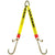 VULCAN Web Bridle with Forged 15 Inch J Hooks and Forged 4 Inch J Hooks - Classic Yellow - 4,700 Pound Safe Working Load