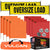 VULCAN Flags, Oversize Load Banners, and Magnets Kit - Includes 2 Stretch Cord Oversize Load Banners, 4 Magnets, 4 Red Flags, 4 Orange Flags, and A High-Viz Vented Storage Bag