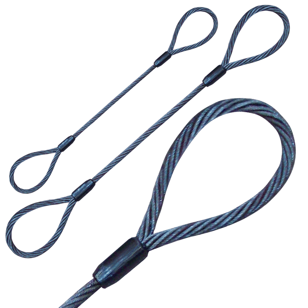 Wire Rope Sling - 3/4 Inch x 8 Foot - 11200 Pounds 8200 Pounds 22000 Pounds