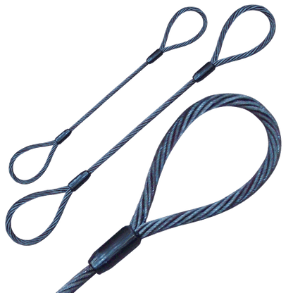 Wire Rope Sling - 3/4 Inch x 8 Foot - 11200 Pounds 8200 Pounds 22000 Pounds