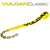 VULCAN Winch Strap with Chain Tail - 2 Inch - Classic Yellow - 3,300 Pound Safe Working Load