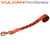 VULCAN Winch Strap with Twisted Snap Hook - 2 Inch x 15 Foot - 3,300 Pound Safe Working Load