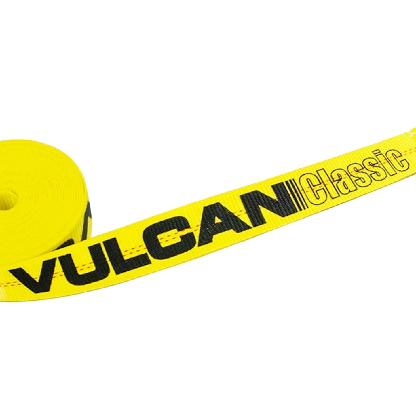 VULCAN Winch Strap with Twisted Snap Hook - 2 Inch x 15 Foot - 3,300 Pound Safe Working Load