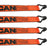 VULCAN Winch Strap with Twisted Snap Hook - 2 Inch x 15 Foot, 4 Pack - 3,300 Pound Safe Working Load